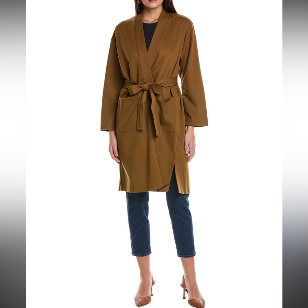 Eileen Fisher Flex Ponte Belted Jacket NWOT